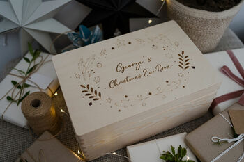 Personalised Christmas Eve Box With Bauble Design, 4 of 4