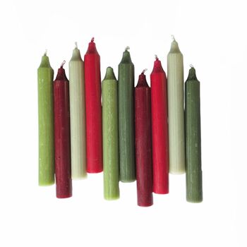 Christmas Dinner Candles | Pack Of Ten Mixed, 2 of 12