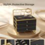Three Tier Jewellery Organiser Storage Box, thumbnail 5 of 7