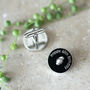 Personalised 60th Birthday Hidden Message Cufflinks Silver Plated, thumbnail 1 of 6