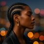 Gold Plated Silver Ribbon Drop Hoop Earrings, thumbnail 1 of 6