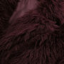 Faux Fur Shaggy Burgundy Jacket, thumbnail 3 of 3