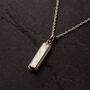 Muonionalusta Meteorite Necklace Sterling Silver, thumbnail 3 of 5