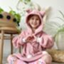Pink Fox Infant Kids Junior Teen Snuggle/Blanket Hoodie, thumbnail 3 of 7