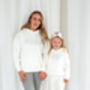 Mama Est. Outline Embroidered Personalised Hoodie Jumper, thumbnail 7 of 9