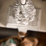 White Pinecone Christmas Stocking Holder, thumbnail 5 of 6