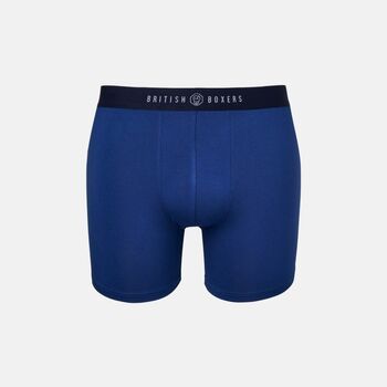 Men's 'Summertime Blues' Three Pack Cotton Trunks, 2 of 7