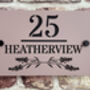 Personalised Heather Design House Acrylic Number Sign, thumbnail 1 of 5