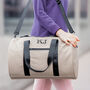 Personalised Barrel Weekend Holdall With Shoulder Strap, thumbnail 4 of 12