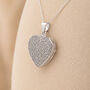 Personalised Sparkling Sterling Silver Heart Locket Necklace With Photos, thumbnail 1 of 7