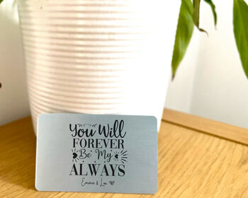 Personalised Metal Wallet Card, 2 of 3