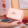 Personalised Script Jewellery Box Travel Gift For Her, thumbnail 3 of 10