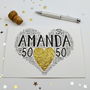 Personalised 50th Birthday Sparkle Card, thumbnail 8 of 12