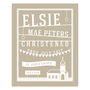 Papercut Style Personalised Christening Gift Print, thumbnail 3 of 5