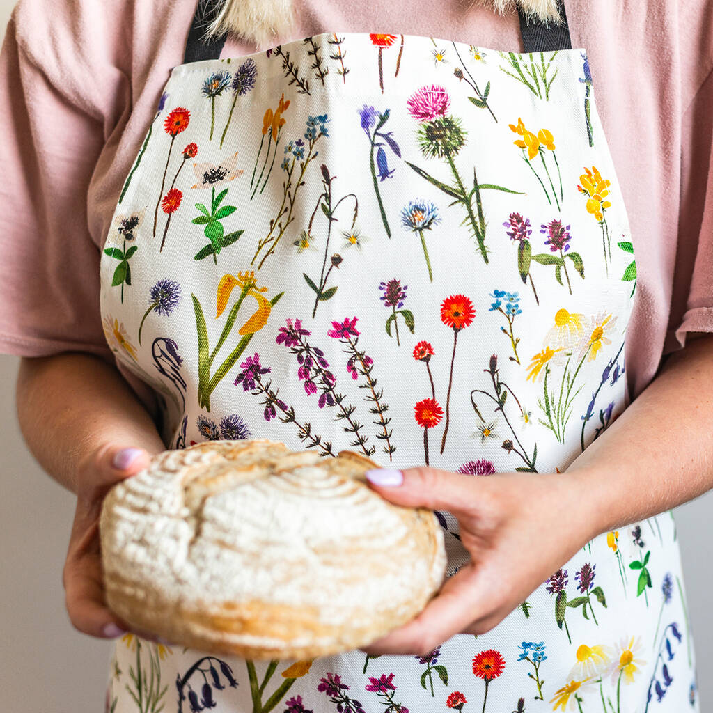 Wildflowers Watercolour Apron, 1 of 3