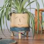 Smiley Face And Fish Plant Pot Personalised, thumbnail 3 of 9