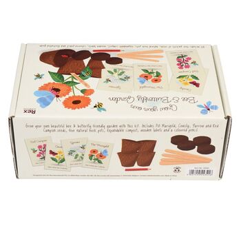 Flower Growing Kit Bee And Butterfly, 2 of 3