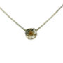 Sterling Silver And Gold Vermeil Poppy Necklace, thumbnail 1 of 3