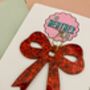 Red Ribbon Bow Glitter Christmas Tree Decoration / Sparkly Christmas Gift For Her, thumbnail 2 of 5