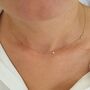 Five Diamond Station Necklace, thumbnail 4 of 12