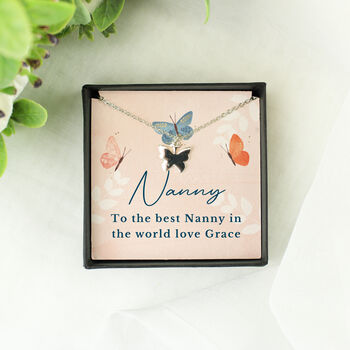 Personalised Butterfly Necklace And Box, 3 of 7