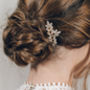 Vintage Style Swarovski Crystal Wedding Hair Comb Luna, thumbnail 6 of 12