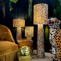 Portable Velvet Luxe Leopard Print Lamps, thumbnail 3 of 9