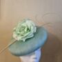 Mint Green Hat With Flower Detail, thumbnail 1 of 2