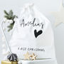 Personalised First Christmas Sack, thumbnail 1 of 3