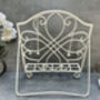 34cm White Distressed Metal Cookbook And Recipe Stand, thumbnail 6 of 12