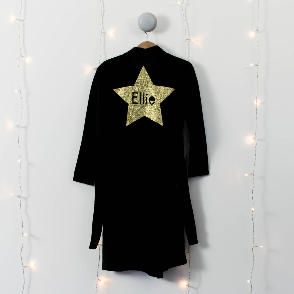 Childs Star Personalised Dressing Gown, 1 of 2