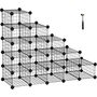 Modular Diy Shoe Rack Storage Unit Metal Wire Grid, thumbnail 9 of 10