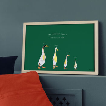 Personalised Family Duck Print, 2 of 7