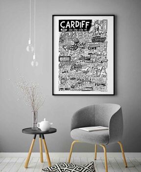 Cardiff Landmarks Print, 2 of 7