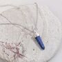 The En Pointe Lapis Lazuli Necklace, Silver, thumbnail 1 of 8