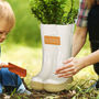 Personalised White Ceramic Welly Boots Planter, thumbnail 1 of 7