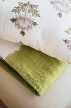 Linen Feel Textured Throw Blanket, 2 of 6