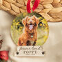Memorial Personalised Dog Bauble Christmas Ornament, thumbnail 1 of 6
