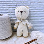 Personalised Hand Knitted First Teddy Bear, thumbnail 2 of 12