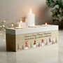 Personalised Gonk Christmas Triple Tea Light Box, thumbnail 1 of 3