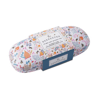 Hard Glasses Case With Cleaning Cloth In Bee Print, 4 of 4