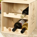 six bottle wine cellar rack crate by dibor | notonthehighstreet.com