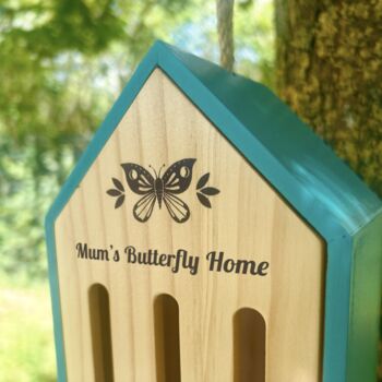 Personalised Wooden Butterfly House, 2 of 4