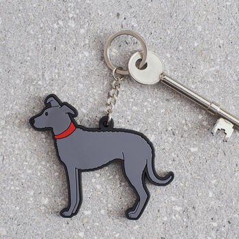 Lurcher Key Ring Personalisation Available, 3 of 5