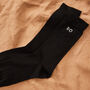 Personalised Monogrammed Black Socks, thumbnail 2 of 4