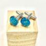 Turquoise Cufflinks, thumbnail 3 of 4
