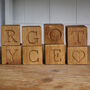 Personalised Wooden Baby Name Blocks, thumbnail 10 of 11
