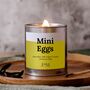 Mini Eggs Crackle Wick Candle For Easter Chocolate Lovers, thumbnail 1 of 7
