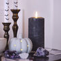 Set Of Three Neutral Stone Light Up LED Pumpkins, thumbnail 6 of 7