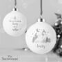 Personalised Snowman Christmas Bauble, thumbnail 1 of 3